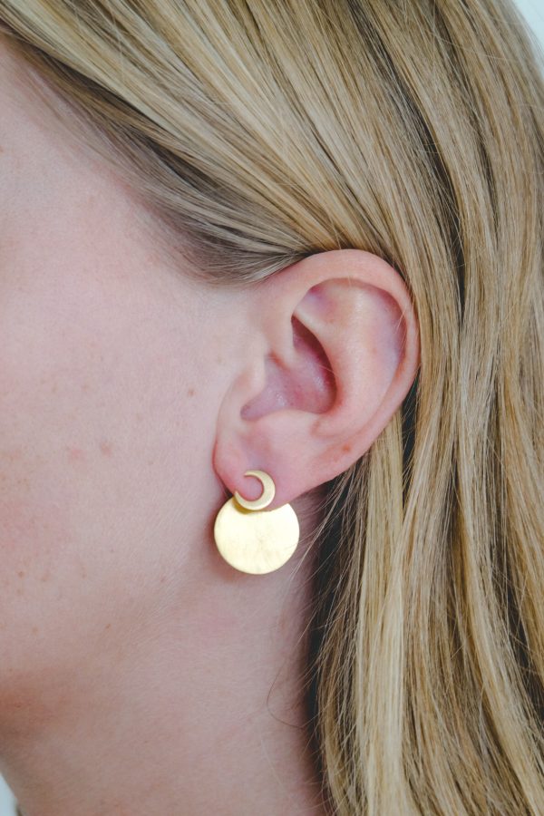 gold plated oorbellen