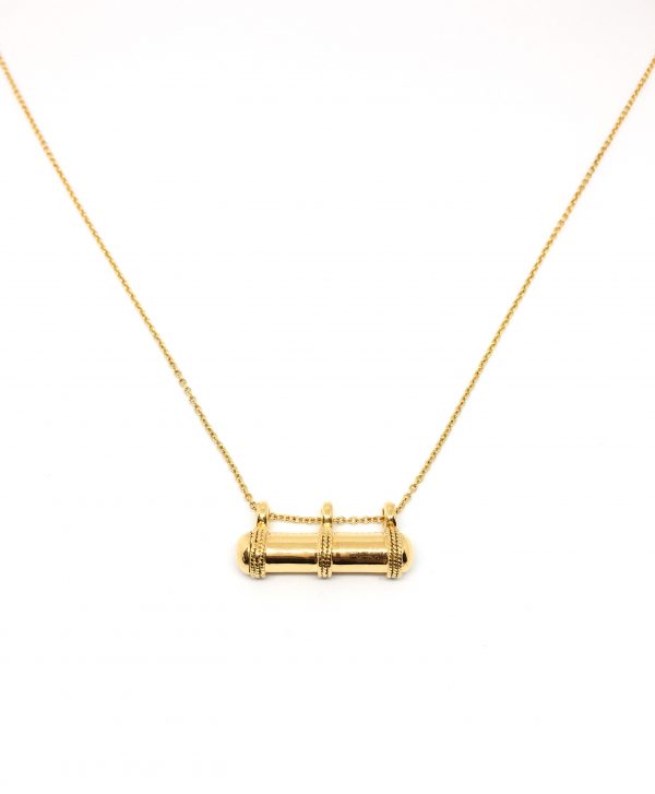 Wish Tube necklace - gold