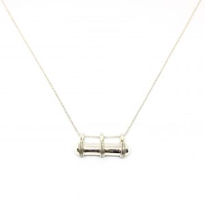 Wish Tube necklace - silver