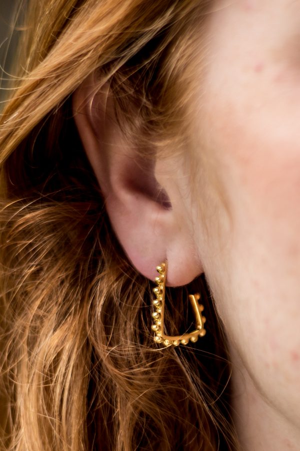 Indian Power earring - gold plated
